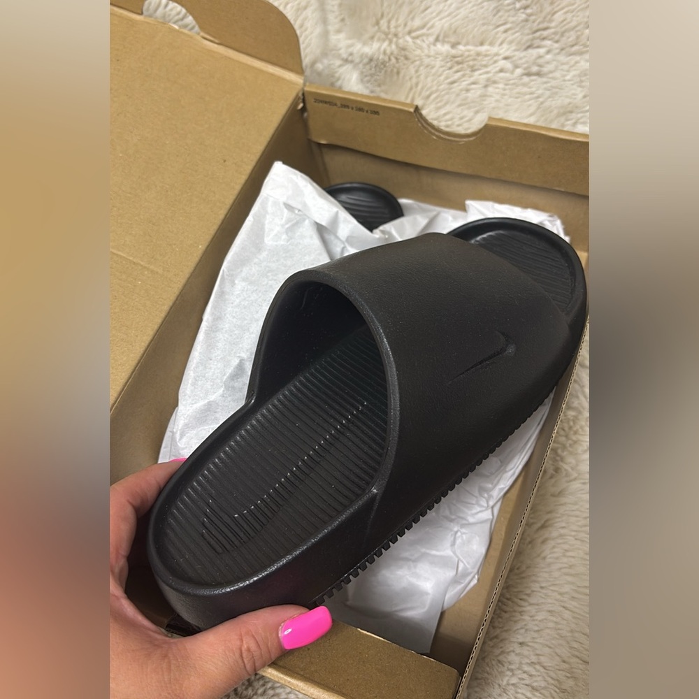 Nike Black Slide Sandals. NEW!!